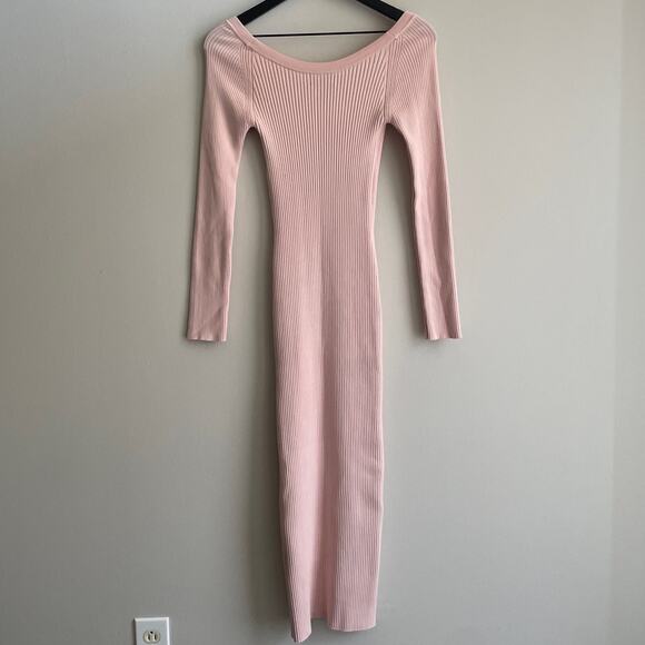 Hatch Maternity Karinna Sweater Ribbed Midi Dress - Picture 7 of 9